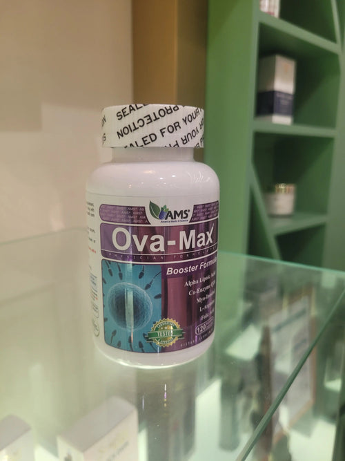 AMS Ova-Max Prenatal Support Vegetable Capsules, Conception And Fertility Supplement, Pack of 120's AMS